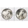 Image 2 : Lot of (2) 1922 $1 Peace Silver Dollar Coins