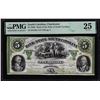 Image 1 : 1860s $5 Bank of the State of South Carolina Obsolete Note SC45G50a PMG Very Fine 25