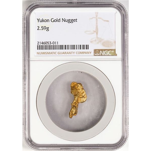 2.59 Gram Yukon Gold Nugget NGC Graded
