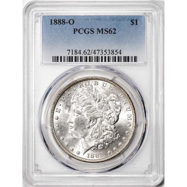 1888-O $1 Morgan Silver Dollar Coin PCGS MS62