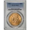 Image 1 : 1893 $20 Liberty Head Double Eagle Gold Coin PCGS MS61