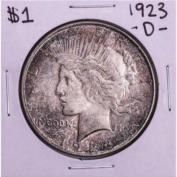 1923-D $1 Peace Silver Dollar Coin