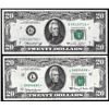 Image 1 : Lot of 1963A & 1974 $20 Federal Reserve Star Notes