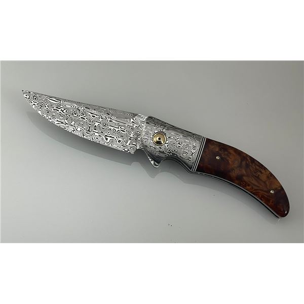 Custom folding knife from HSS Custom Knives               Key Item 3 Note: On-site bidding only