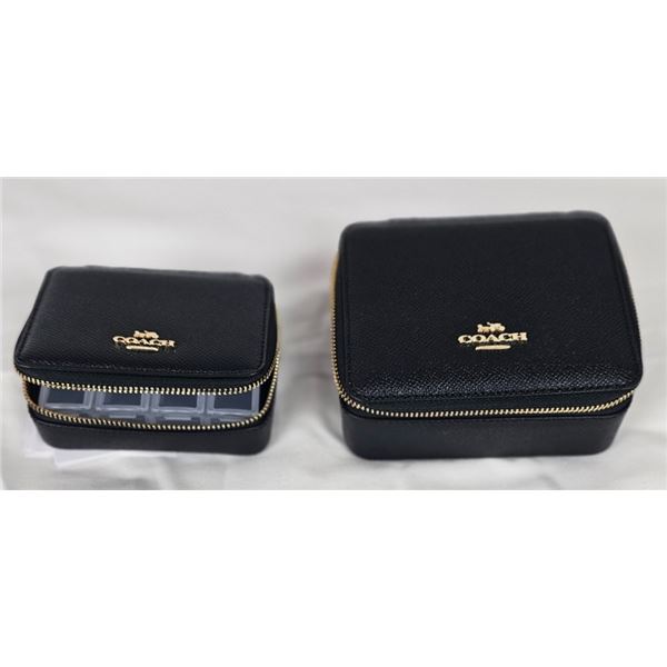 Coach Travel Jewelry box and Pill Case                    Key Item 4 Note: On-site bidding Only