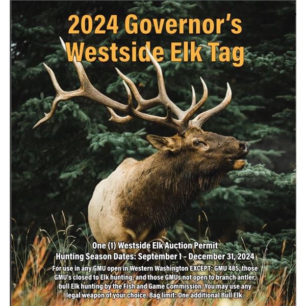 Governors Elk Tag