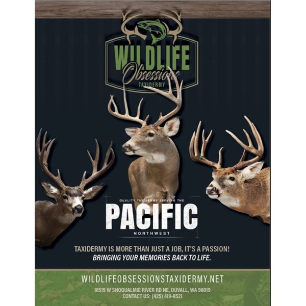 Wildlife Obsessions Taxidermy Certificate