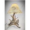 Image 1 : Autographed Mule Deer Antler lamp