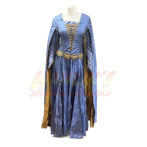 Stargate SG-1 (1997-2007) - Vala (Claudia Black) French Blue Silk Period Dress