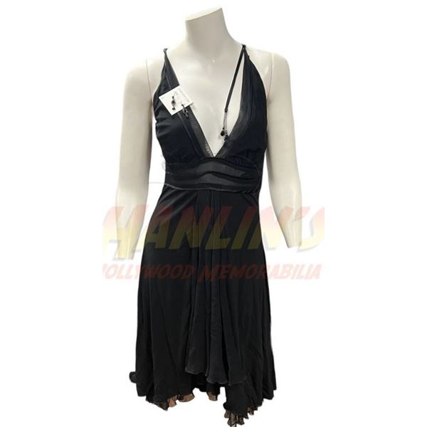 Stargate SG-1 (1997-2007) - Vala (Claudia Black) Black Prom Dress With Earrings