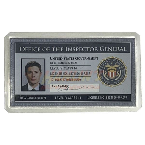 Supernatural (2005 - 2020) - Dean (Jensen Ackles) Ranaldo Hero FBI ID