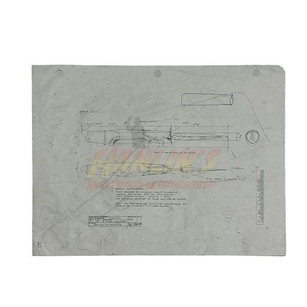 Stargate: Atlantis (2004-2009) - Jason Momoa (Ronon Dex) Gravity Switchblade Concept Art