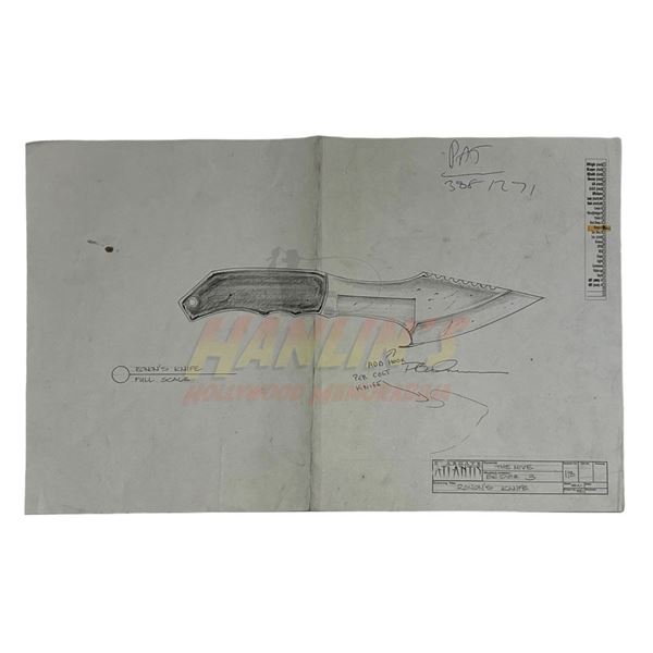 Stargate: Atlantis (2004-2009) - Jason Momoa (Ronon Dex) Knife Concept Art