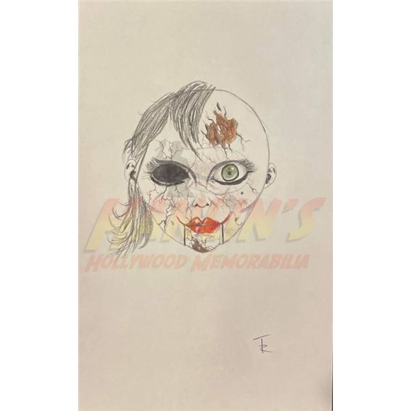 The Conjuring (2013) - Annabelle Pre-Production Hand Drawn Concept Art - Lot A