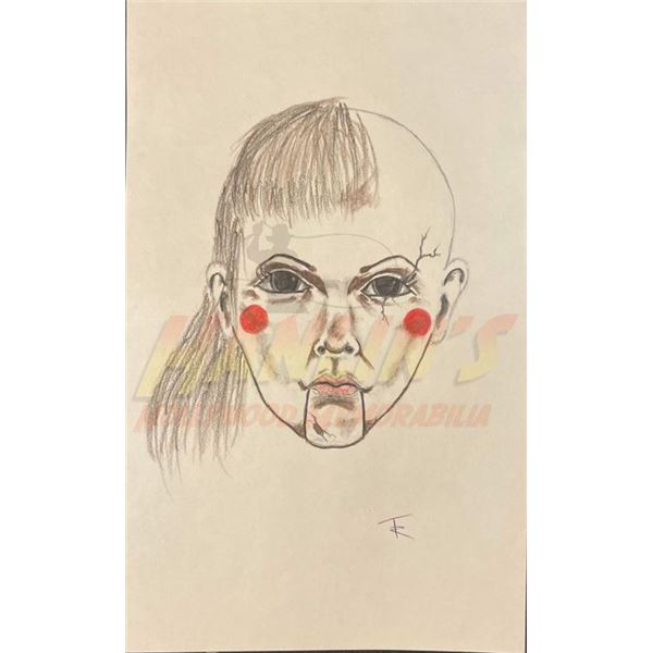 The Conjuring (2013) - Annabelle Pre-Production Hand Drawn Concept Art - Lot B