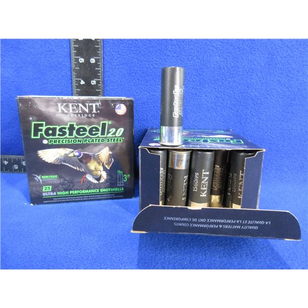 12 Ga 3  3 Shot Kent Fasteel 2.0 Shotshells - 2 Boxes of 25