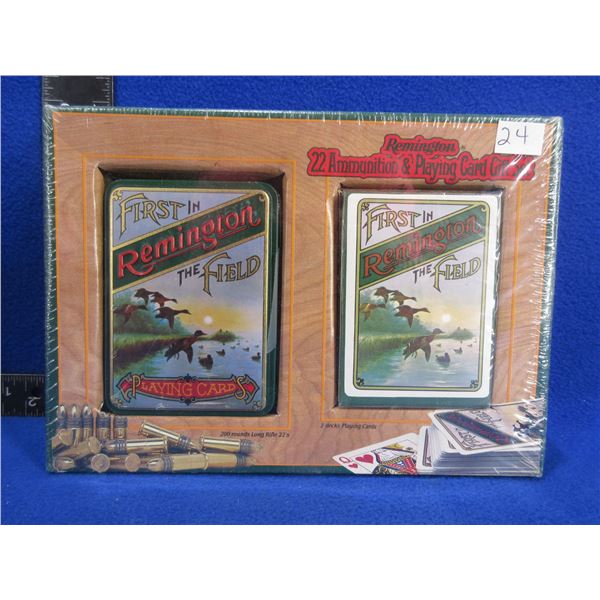 Remington 22 LR Ammunition & Playing Card Gift Set