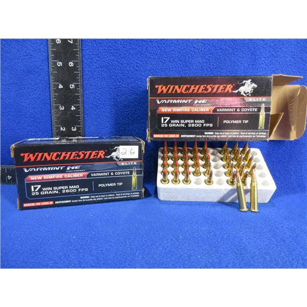 17 Win. Super Mag 25gr Varmint HE Winchester Cartridges