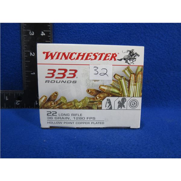 22 LR 36gr HP Copper Plated Winchester Cartridges