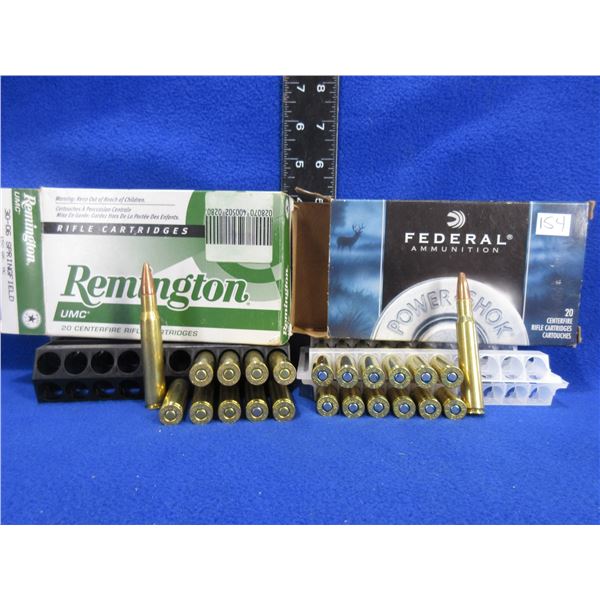 30-06 Sprg 150gr Federal and Remington Cartridges