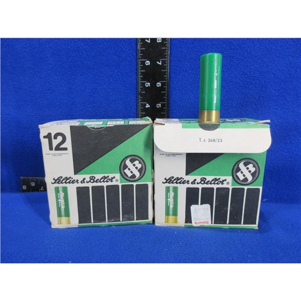 12 Ga 2 3/4" 4 Shot Plastic Sellier & Bellot Shotshells