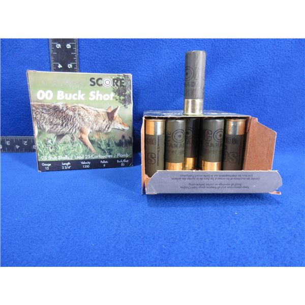 12 Ga 2 3/4" 00Buck Score Shotshells - 2 Boxes of 25