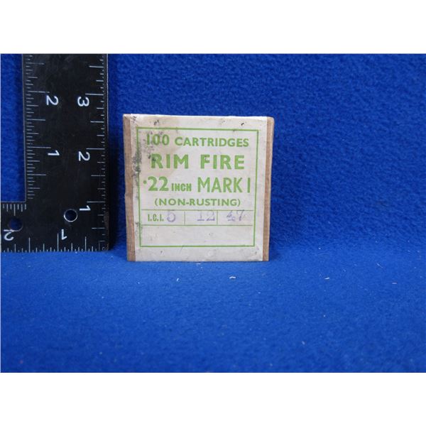 Collector Ammo - 22 Inch Mark I Rimfire Cartridges