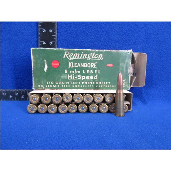Collector Ammo - 8MM Lebel 170gr SP Rem. Cartridges