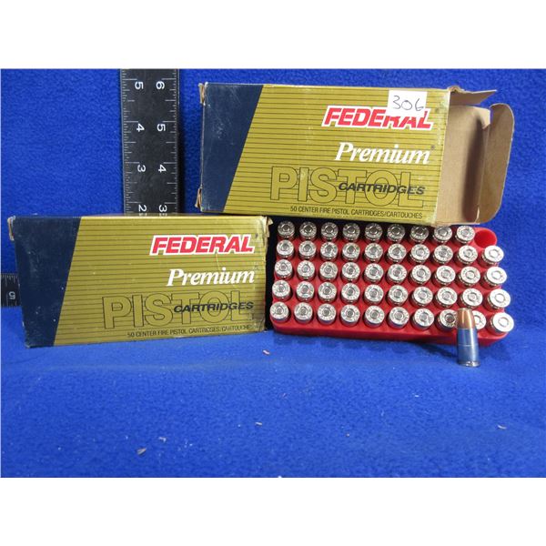 9MM Luger 147gr JHP Hydra-Shok Federal Pistol Cartridges
