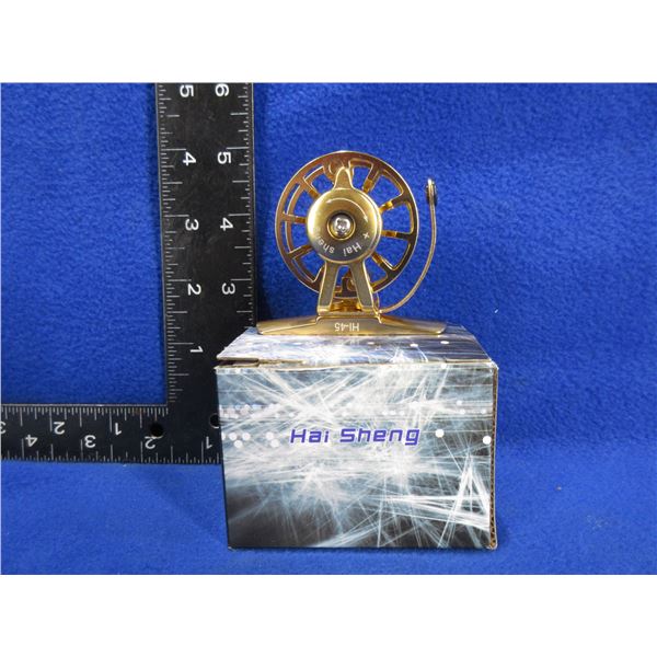 NEW - Hai Sheng HI-45R Aluminum Fly Fishing Reel - Gold