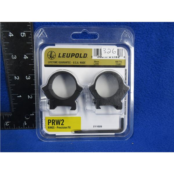 NEW - Leupold 30MM Low Rings - PRW2 Precision Fit