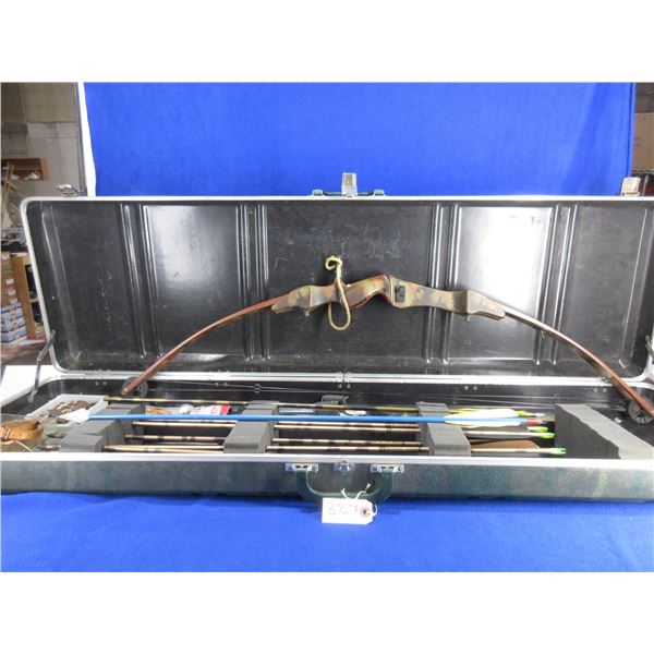 Vintage Hoyt Compound Bow with 8 Arrows, Accessories