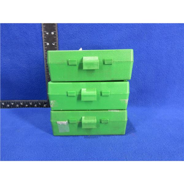3 Empty Case-Gard P100 Ammo Boxes - 44-45 Cal.