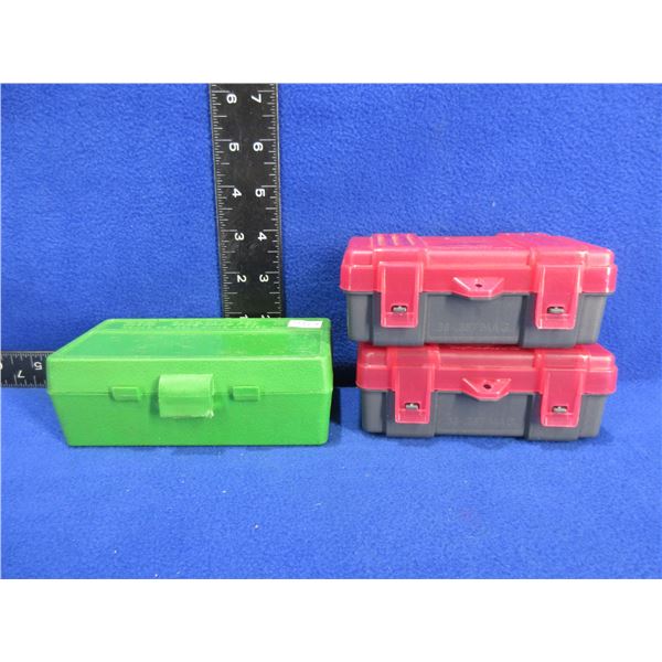 3 Empty Ammo Boxes - 38/357 Plano x 2, Case-Gard P50