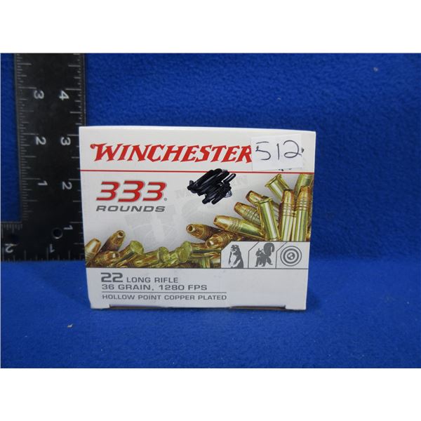 22 LR 36gr HP Copper Plated Winchester Cartridges