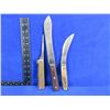 Image 1 : 3 Knives - 12 1/2", 9 1/2", 9 1/2" Total Length