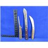 Image 2 : 3 Knives - 12 1/2", 9 1/2", 9 1/2" Total Length