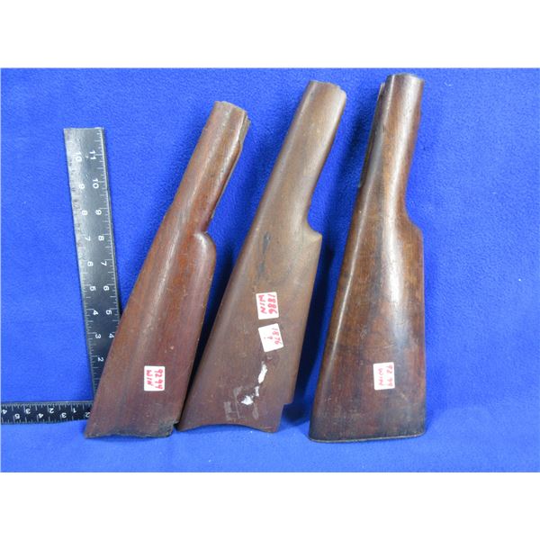 3 Wood Stocks - 1892/94 Win. x 2, 1876/86 Win.?