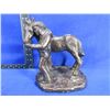 Image 1 : Horse with Cowboy Statue - Has Various Chips