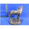 Image 3 : Horse with Cowboy Statue - Has Various Chips