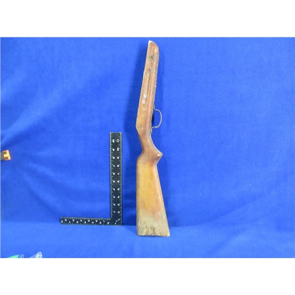 Unknown Wood Stock with Trigger Guard - As Is