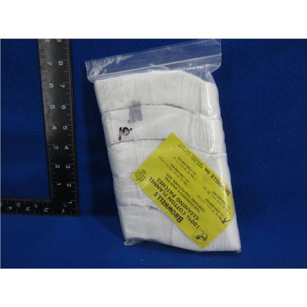 NEW - Brownells 100% Cotton Flannel Cleaning Patches