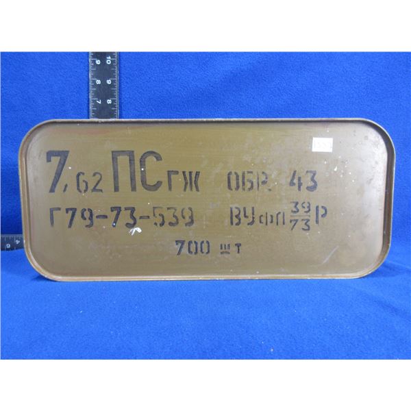 7.62X39 Russian Military Cartridges - Sealed 700 Round Can