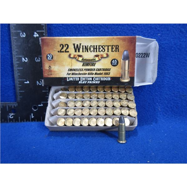 Collector Ammo - 22 Winchester Auto RF 45gr Cartridges