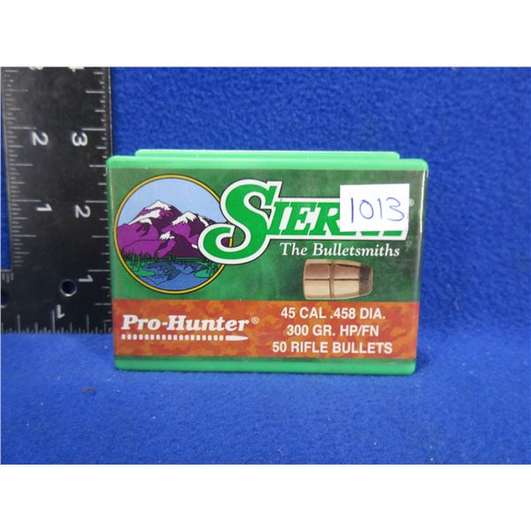 45 Cal. .458" 300gr HP FN 45-70 Sierra Pro-Hunter Bullets