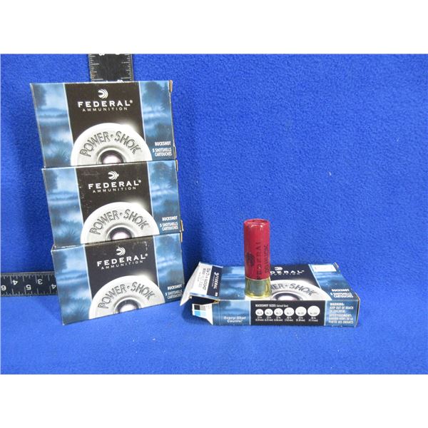 12 Ga 2 3/4" 00Buck Power-Shok Federal Shotshells