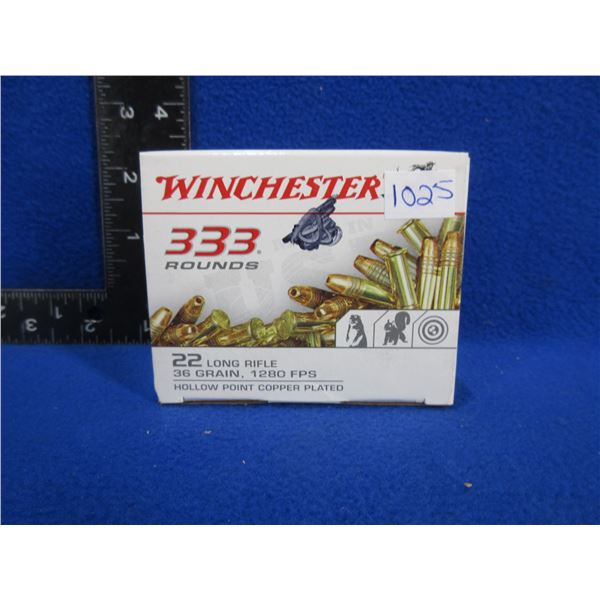 22 LR 36gr HP Copper Plated Winchester Cartridges