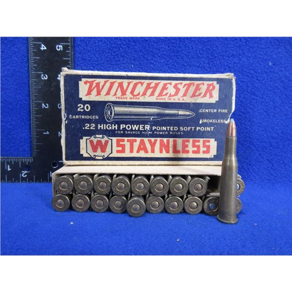 Collector Ammo - 22 High Power PSP Winchester Cartridges