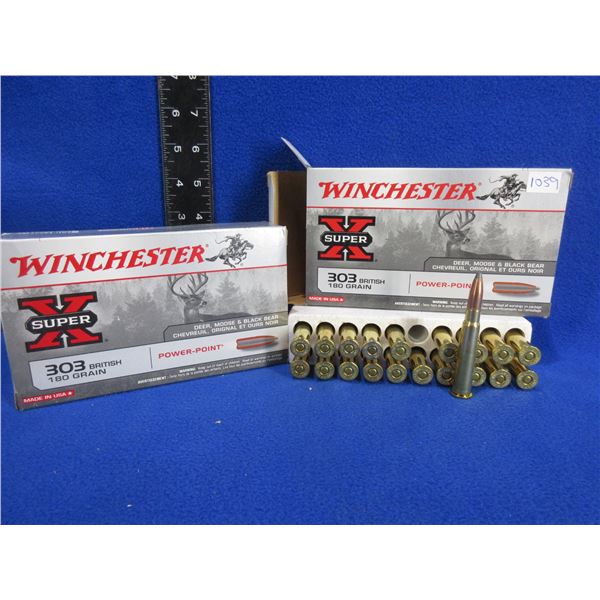 303 British 180gr PP SuperX Winchester Cartridges