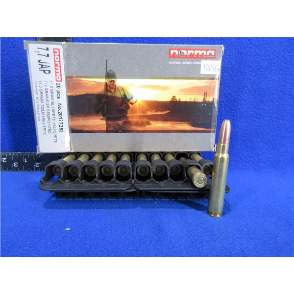 7.7 Japanese 174gr SP Norma Cartridges - Box of 20